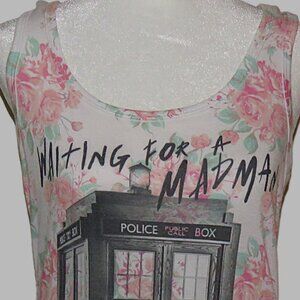 Ripple Junction Dr Who Waiting for Madman with a Box Women's T-Shirt Size S C136